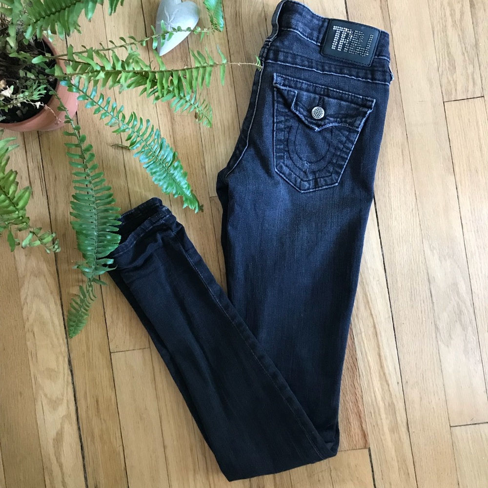 True Religion Black Skinny Jeans